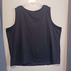 212 Collection Womens Plus Size 2X Black Scoop Neck Sleeveless Tank Top Shirt